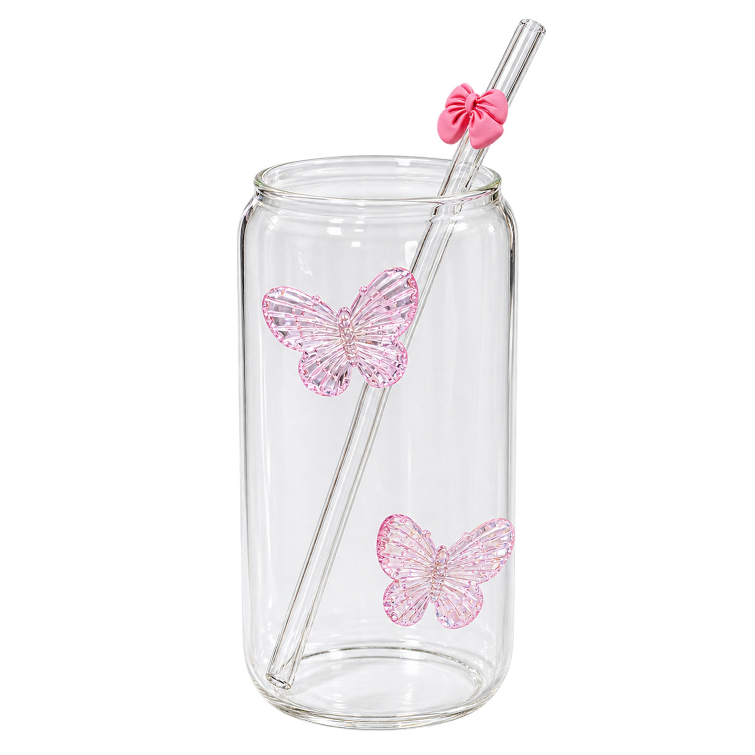 لیوان مدل Butterfly  به همراه نی